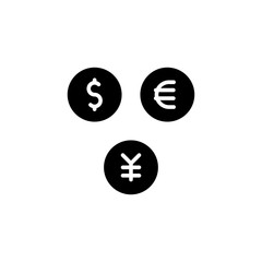flat glyph currency icon symbol sign, logo template, vector, eps 10