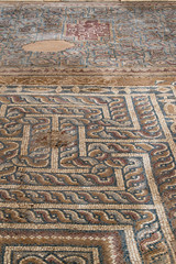Turkey: the mosaics on the floor of the south nave of the Church of Laodicea, ancient city on the river Lycus, one of the Seven churches of Asia addressed by name in the Book of Revelation