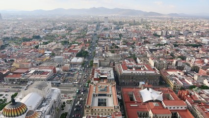 Fototapeta na wymiar Mexico City Aerial