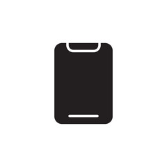 flat single line phone device, cell, telephone, smartphone, call icon symbol sign, logo template, vector, eps 10