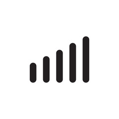 flat glyph signal data mobile single icon symbol sign, logo template, vector, eps 10