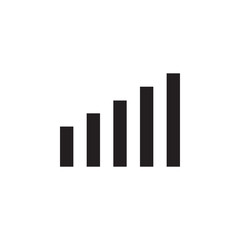 flat glyph signal data mobile single icon symbol sign, logo template, vector, eps 10