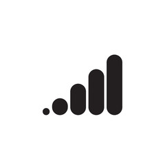 flat glyph signal data mobile single icon symbol sign, logo template, vector, eps 10