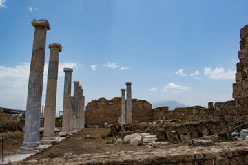 Turkey: ruins of Laodicea on the Lycus, city in the Hellenistic regions of Caria and Lydia then...