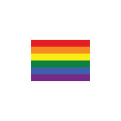 Obraz premium vector illustration of LGBT flag