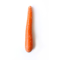 Carrot isolated on white background. Diet fresh food.