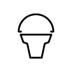 ice cream icon vector trendy flat design