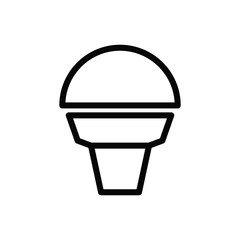 ice cream icon vector trendy flat design