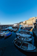 Fototapeta na wymiar Vista del centro storico di Camogli, Genova, Liguria, Italia