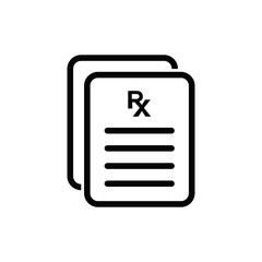 medical report icon vector flat design