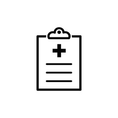 Fototapeta premium medical report icon vector flat design