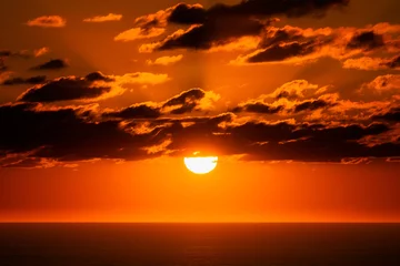 Tableau sur plexiglas  Sunset at the sea  © dodotone