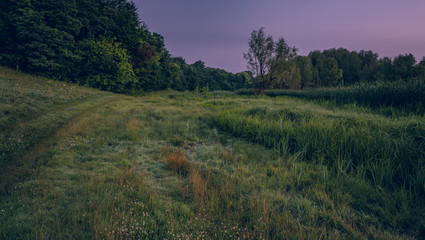 Sunrise on river