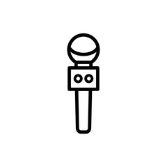 microphone icon vector flat design