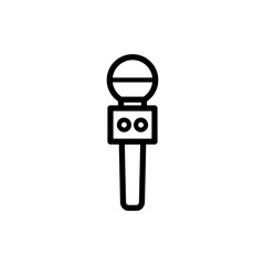 microphone icon vector flat design