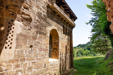 View of the Calvary Chapel, Castillon en Couserans, Ariege, Occitanie, France