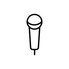microphone icon vector flat design