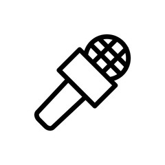 microphone icon vector flat design