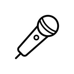 microphone icon vector flat design