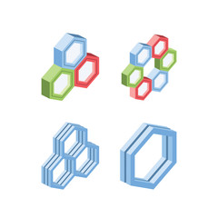 vector 3d isometric, color web icons set, new flat style. Creative illustration, idea for infographics.