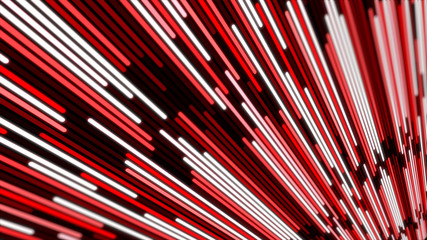 Background abstract red-white brick cube moving slow.