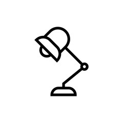 Desk lamp icon for web and mobile