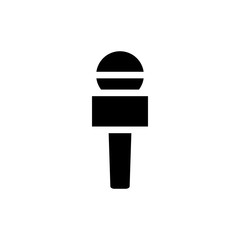 microphone icon vector flat design