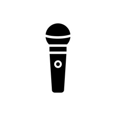microphone icon vector flat design