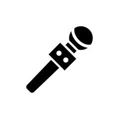 microphone icon vector flat design