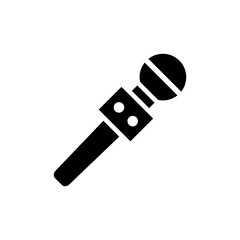 microphone icon vector flat design