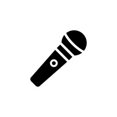 microphone icon vector flat design