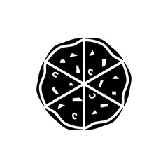 pizza icon vector flat design