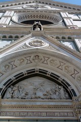 Facade of Santa Croce from below, Florence
