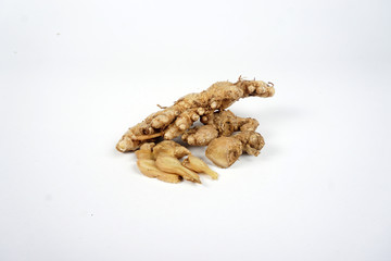  ginger on white background