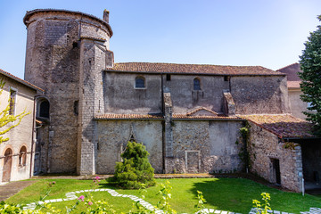 Palace of Bishops and Departmental Museum of Ariège, Saint Lizier, in the department of Ariège, Pyrenees, Occitanie, France