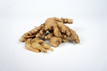  ginger on white background