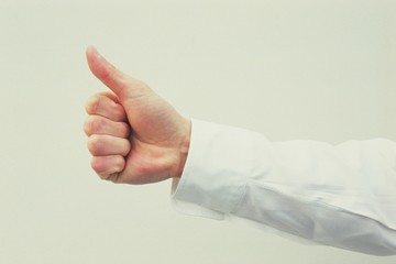 hand with thumb up