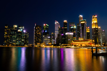 Obraz na płótnie Canvas Beautiful Landscape and Famous Tourist Attraction in Singapore