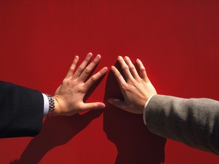 hands of man and woman