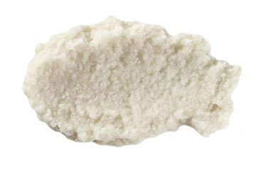 Horseradish sauce isolated on white background, top view