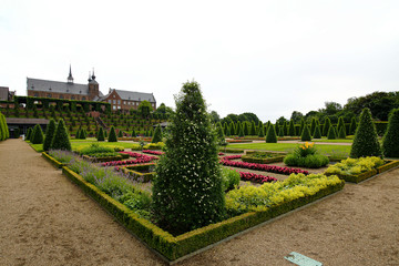 Old German monastery with a fantastic garden