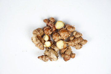 Kaempferia galanga isolated on white background