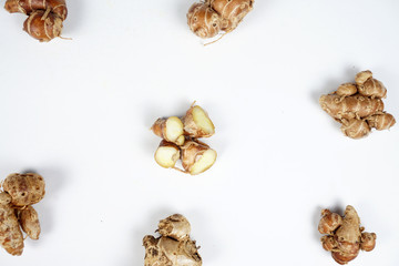 Kaempferia galanga isolated on white background