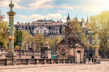 Street view of Place de la Concorde in Paris, France