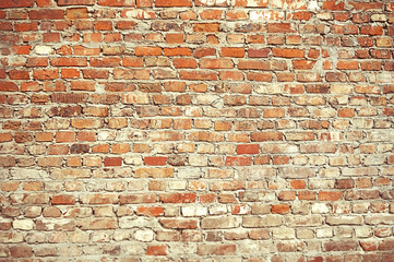 Brick wall with white paint