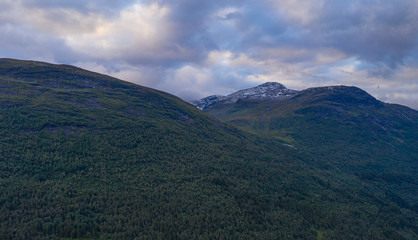 Mountains around Stryn in Norway. July 2019.