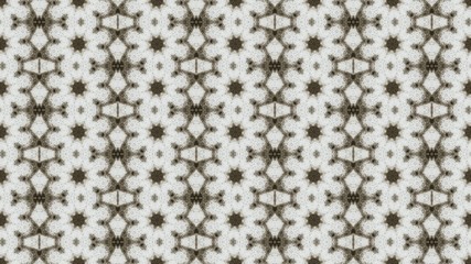 Brown Abstract geometric ornament. Seamless pattern.