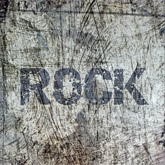 Rock word music background.
