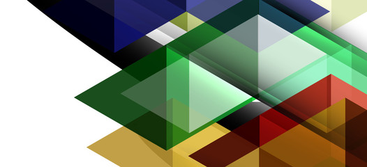 Abstract triangle pattern, colorful backdrop. Presentation template. Modern textured shape. Trendy modern style