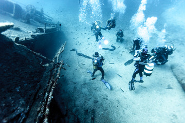Wreck of a Cargo Ship, Vis, Croatia